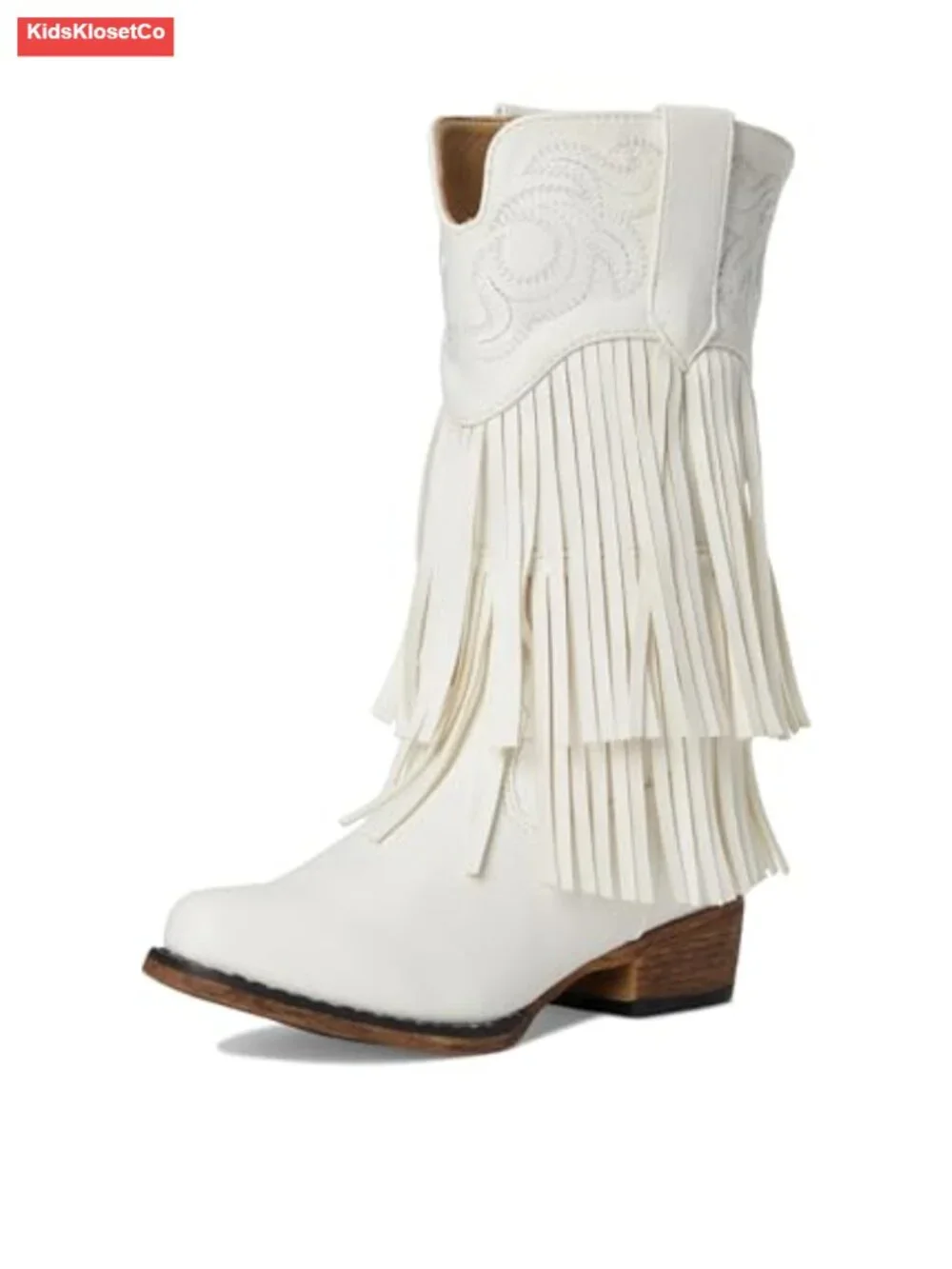Toddler/Little Kid Western Boots Faux Fringe Pull-On Snip Toe